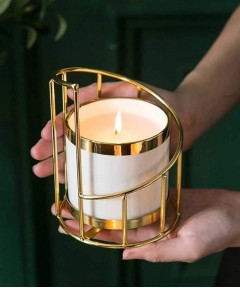 Blown Clear Glass Candle Jar
