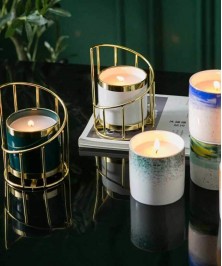 Blown Clear Glass Candle Jar