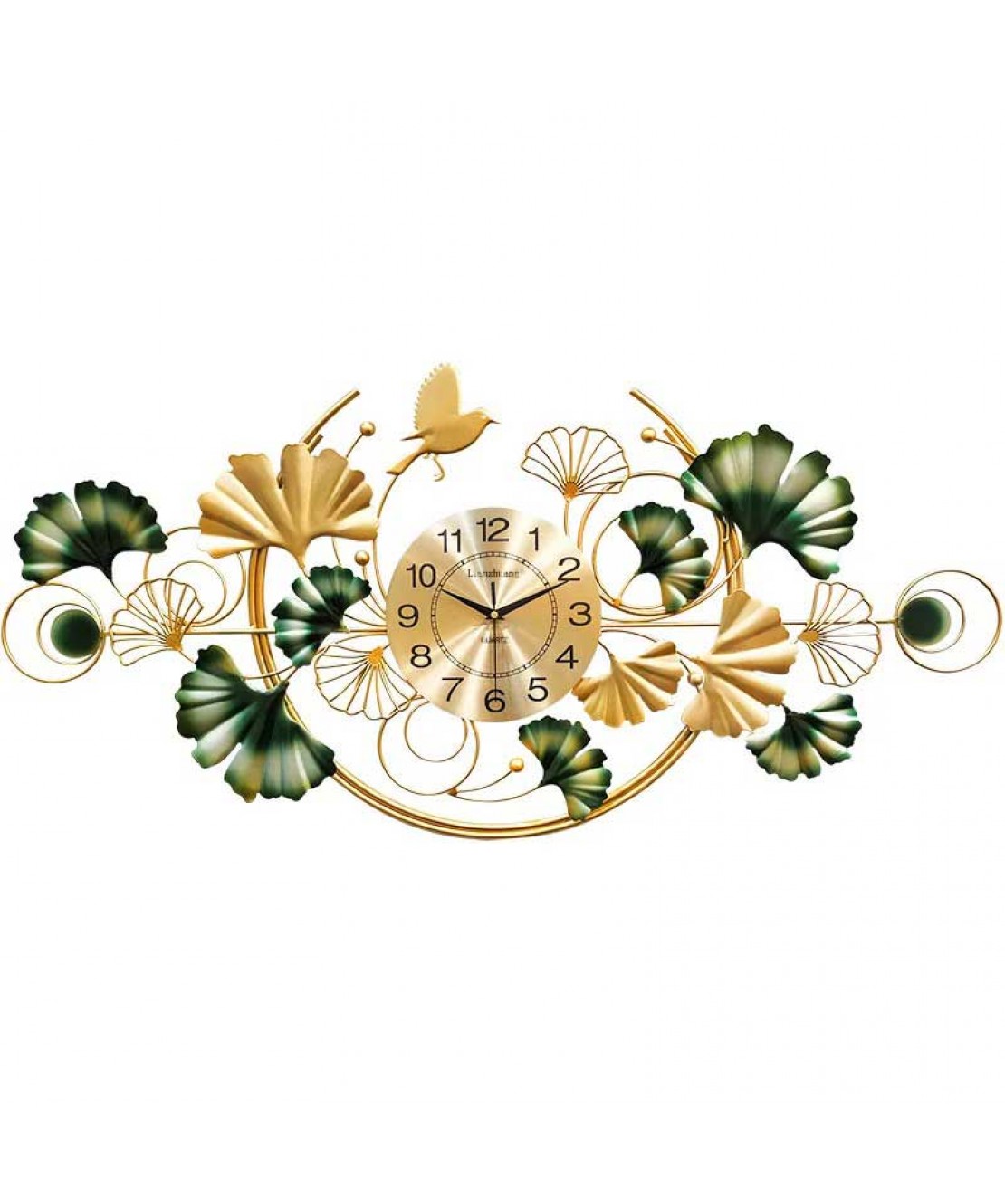 Living Romm Background Wall Wrought Iron Decoration Wall Clock 3d