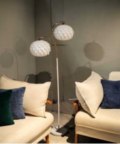 150 x 40 Cm Modern LED Floor Lamp With Natural Feather