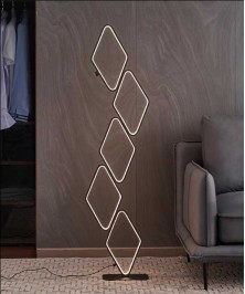 120 Cm Modern LED Floor Lamp Stylish and Functional Balck