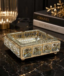 Gold Round Ashtray
