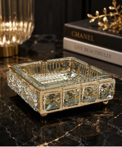 Gold Round Ashtray