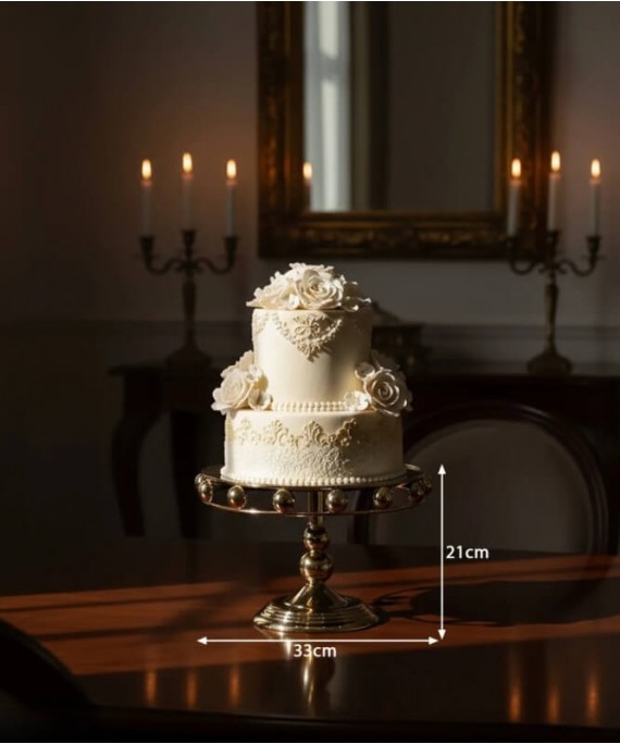 ZEYVE BEAD MODEL STANDING CAKE STAND 33x33x21cm