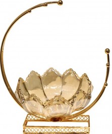 Moon Cup Glass Fruit Plate 