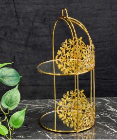 Cake Stand with mirror two floor
