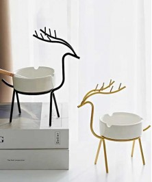 Deer Candlestick Table Decor Romantic