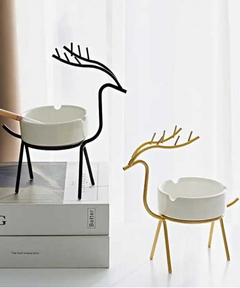 Deer Candlestick Table Decor Romantic