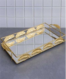 Series large rectangular Tray Leaf 53x27x7