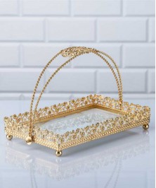 Zeyve Coral 32x20x20cm twisted rectangular Basket