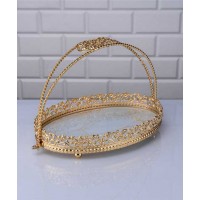 Coral twisted Oval Basket 29x20x20cm