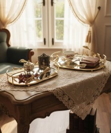 ZEYVE GALA OVAL 2-PIECE TRAY 24×31-31x36cm*6