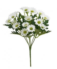 Artificial 26 cm Daisies Room White