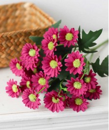 Artificial 26 cm Daisies Room Red