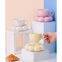 Nordic Ceramic Flower Set Cup