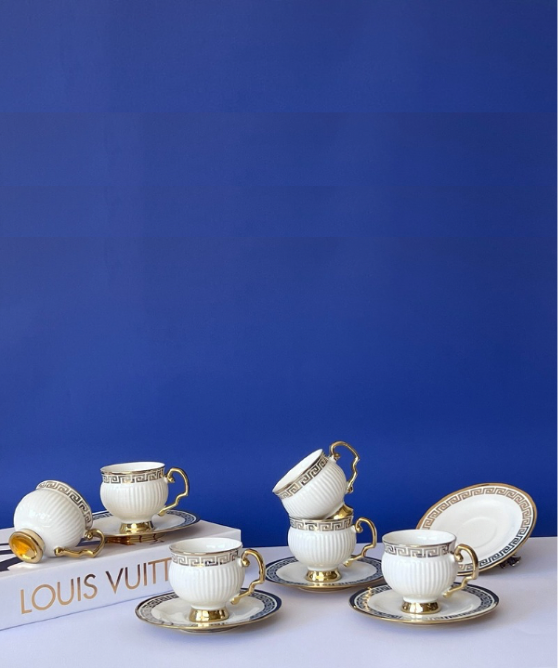  Versace 6 Person Coffee Cup Set 