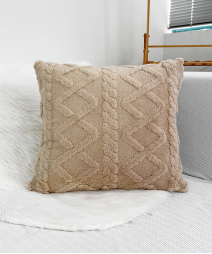 Geometric Design Cushion Cover Without Filler