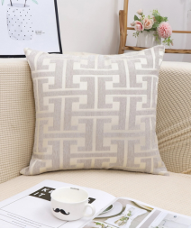 Geometric Print Cushion Cover Without Filler