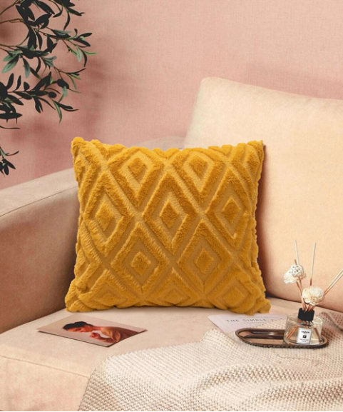 Geometric Tufted Cushion Cover Without Filler