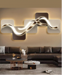 Decoration Home Wall Painting MDF With Light