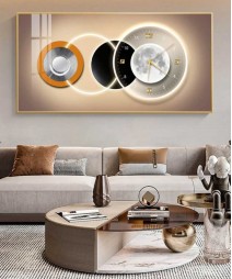 New Wall Panting Clock Black With Led LIght 60*120 Cm