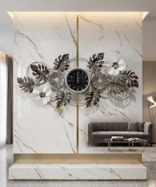 Silver Metal Clock New Collection