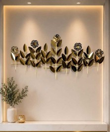 150 x 73 Wall Metal Blossom Living Room