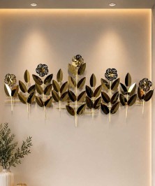 150 x 73 Wall Metal Blossom Living Room