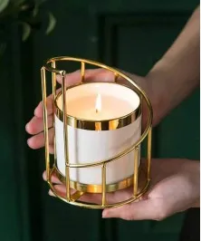 Blown Clear Glass Candle Jar