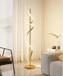 Modern LED Floor Lamp Stylish And Functional Gold Color