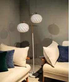 150 x 40 Cm Modern LED Floor Lamp With Natural Feather
