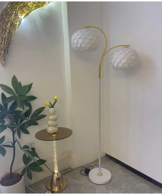 150 x 40 Cm Modern LED Floor Lamp With Natural Feather