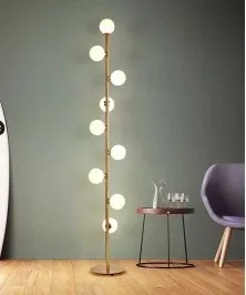 160 x 30 Cm 9 Lamp Modern LED Floor Lamp Stylish And Functional Balck