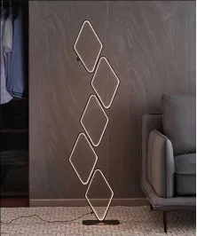 120 Cm Modern LED Floor Lamp Stylish and Functional Balck