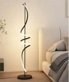 Modern LED Floor Lamp Stylish and Functional Black 