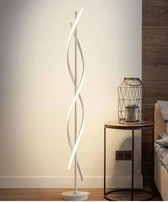 Modern LED Floor Lamp Stylish And Functional White