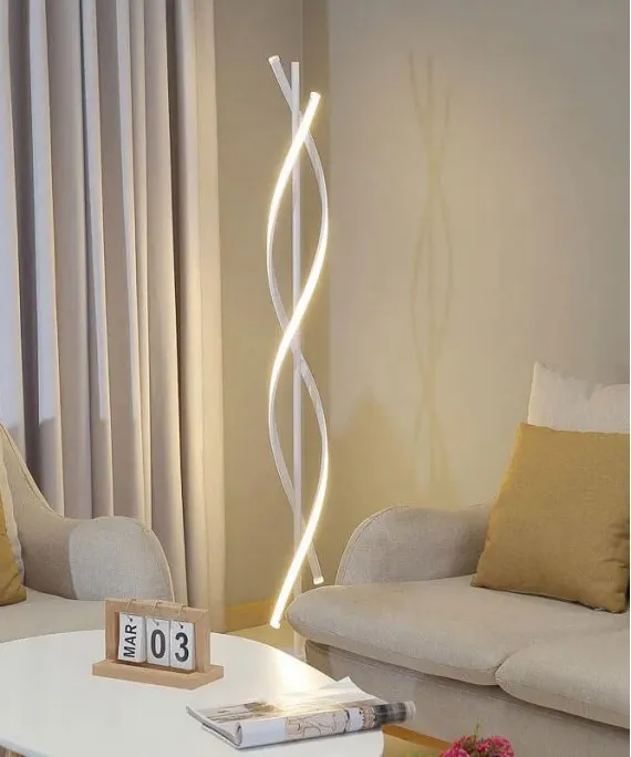 Modern LED Floor Lamp Stylish And Functional White