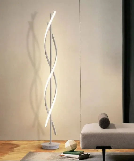 Modern LED Floor Lamp Stylish And Functional White