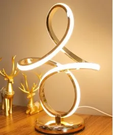 New Collection Modern LED Table Lamp  Functional Gold Color