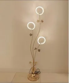 Crystal Iron Modern LED Floor Lamp Stylish And Functional 