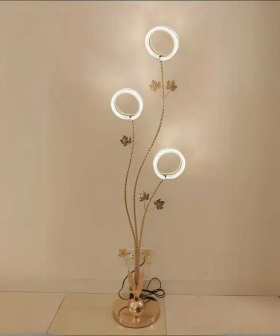 Crystal Iron Modern LED Floor Lamp Stylish And Functional 