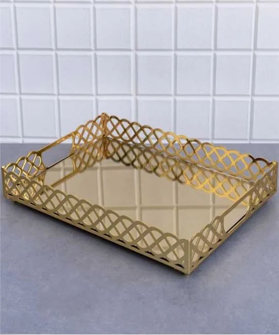 knitting pattern large laser 40x30x6 Tray Cm.