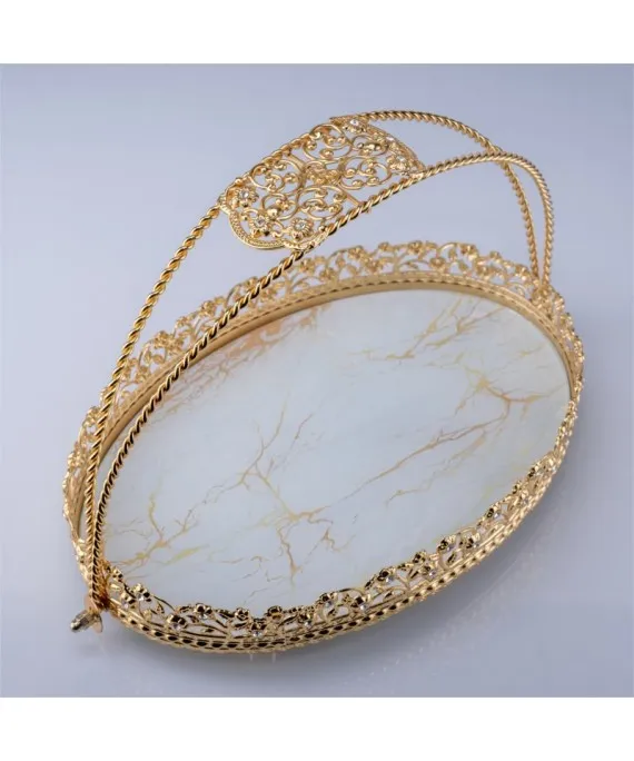 Coral twisted Oval Basket 29x20x20cm