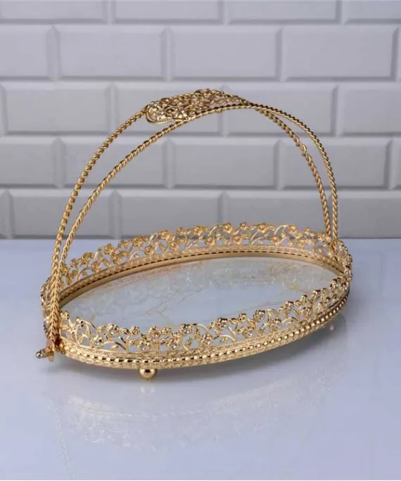 Coral twisted Oval Basket 29x20x20cm