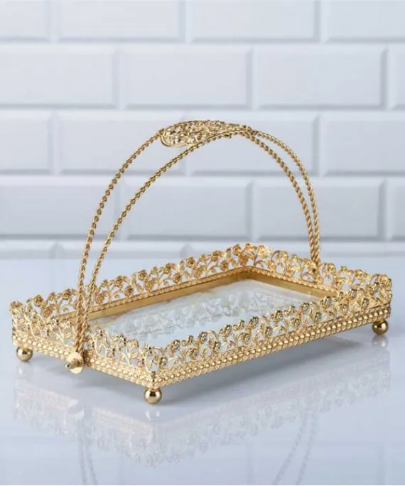 Zeyve Coral 32x20x20cm twisted rectangular Basket
