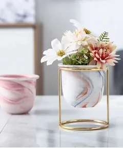 Planting Medtal Stand Decor