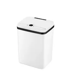 Smart Induction Type Trash Can With Automatic Open Lid, Sanitary Bucket White Color