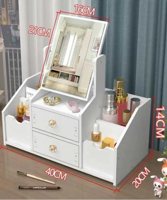 Luxury White Carre Mirrior Nordic Makeup
