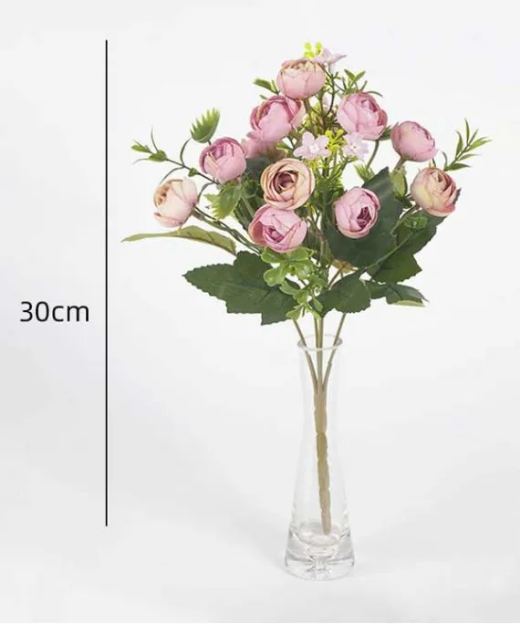 Camlia Bud perple Bud Centerpiece