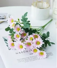 Artificial 26 cm Daisies Room Light Pink